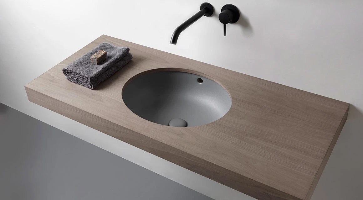 Овальная раковина для встраивания под столешницу Ceramica Cielo