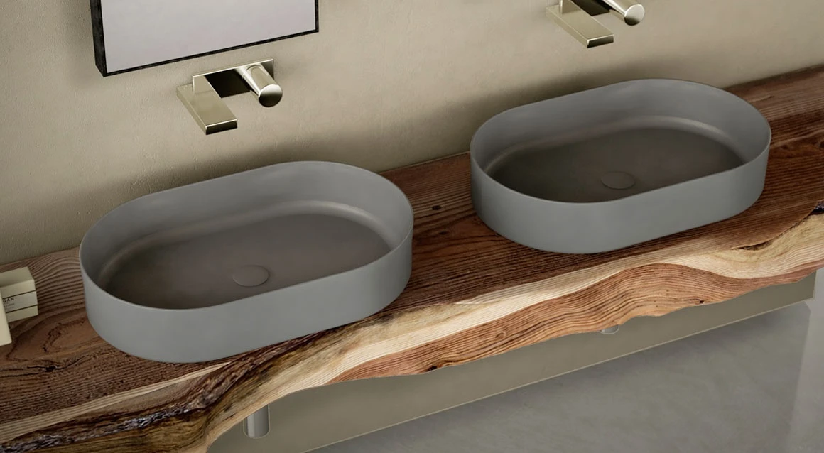 Овальная раковина Shui Comfort 60 x 38. Ceramica Cielo