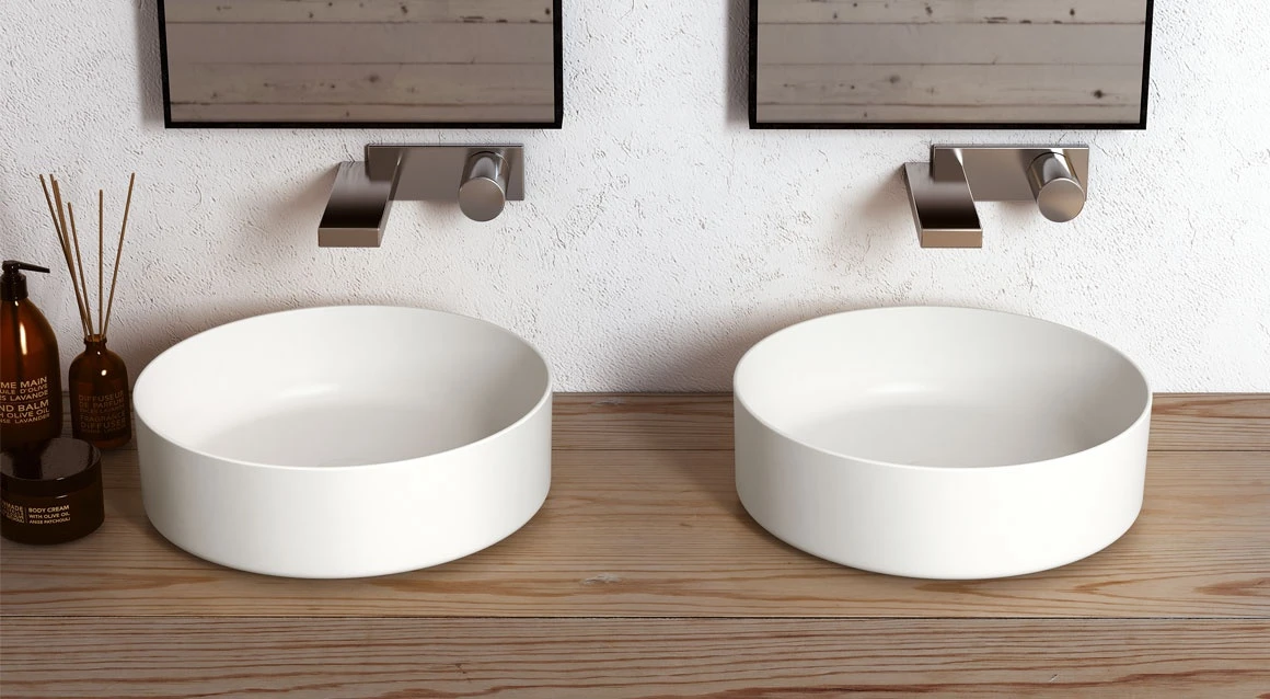 Круглая раковина Shui Comfort 40. Ceramica Cielo