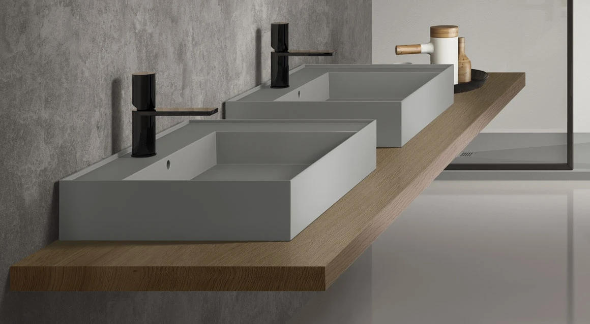 Накладная или подвесная прямоугольная раковина 50 Ceramica Cielo