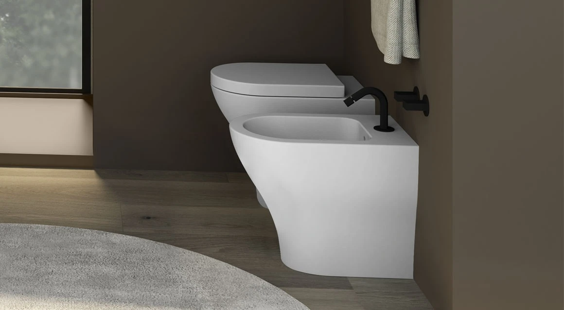 Приставное биде с одним отверстием. Ceramica Cielo (EJBI)