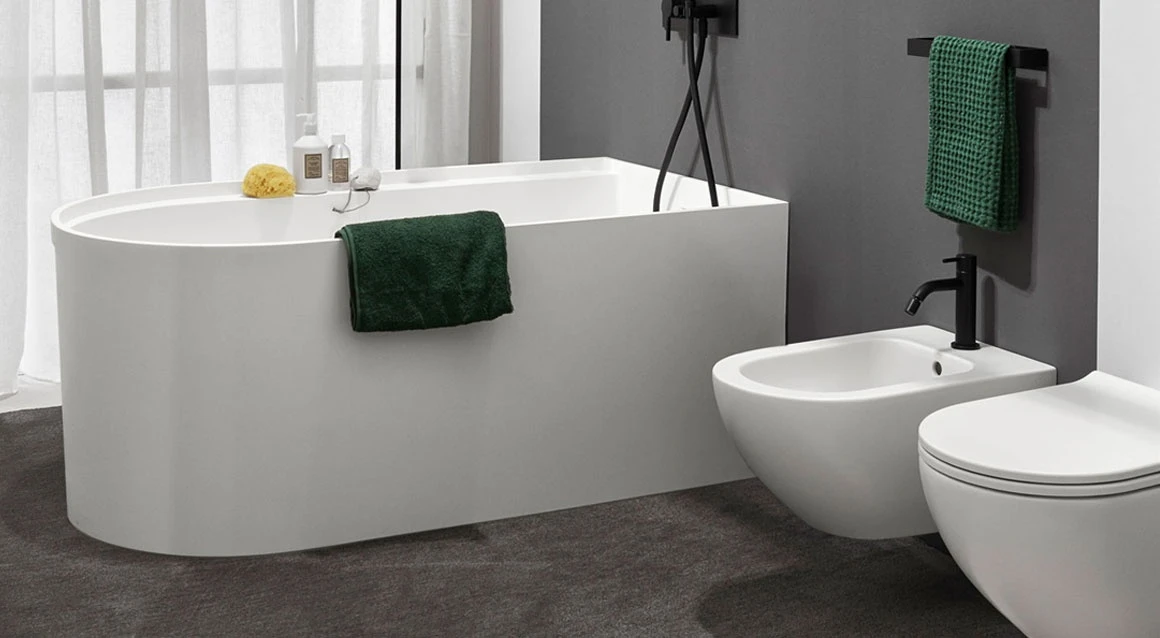 Ванна Febe из материала Solid Surface. Ceramica Cielo