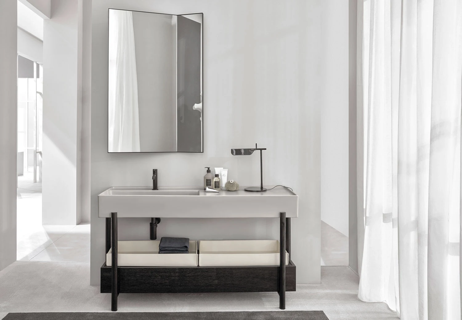 Раковина Plinio 140 с тумбой Ceramica Cielo