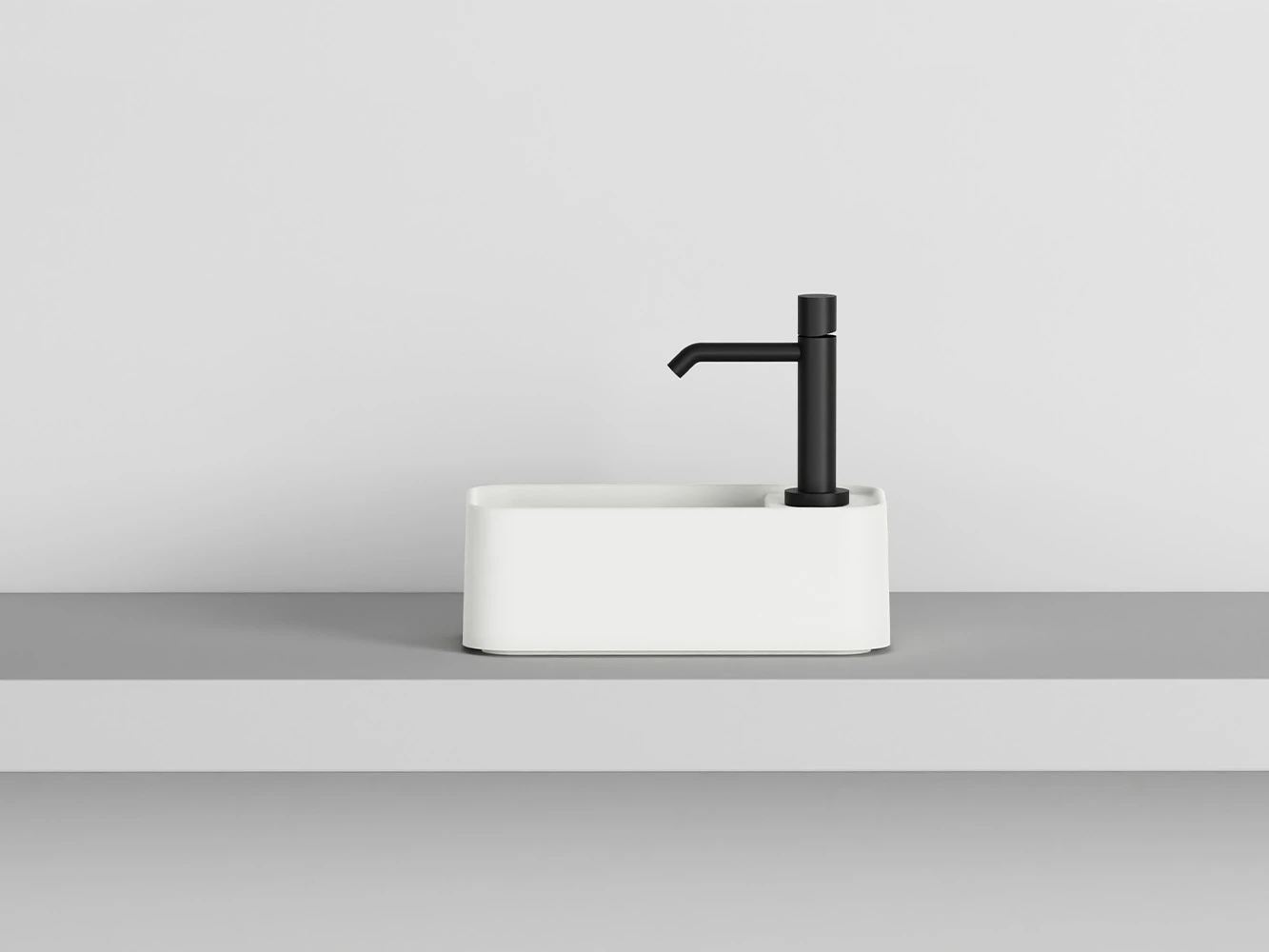 Прямоугольная раковина с одним отверстием Ceramica Cielo