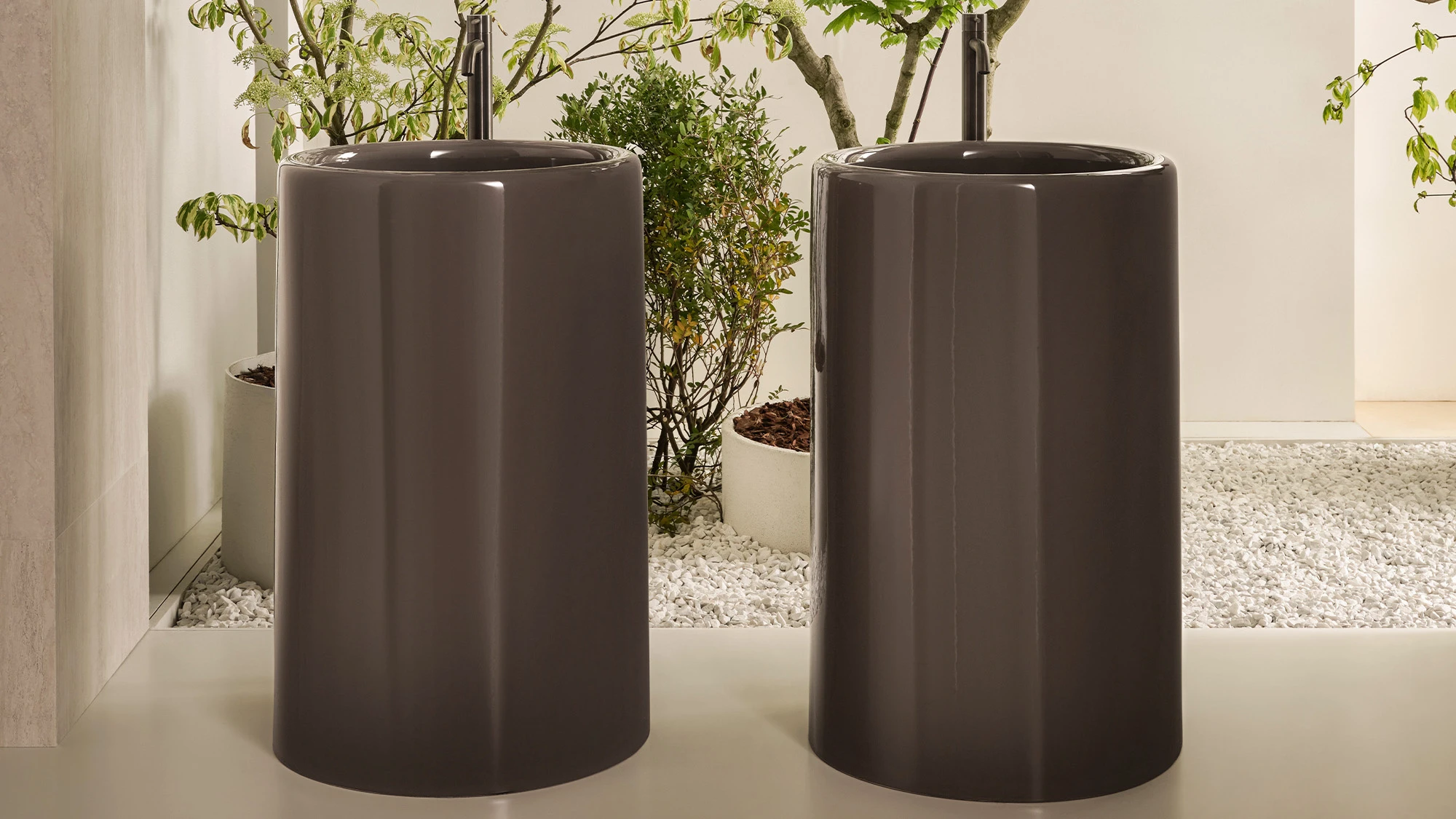 Круглая отдельностоящая раковина Itaca. Ceramica Cielo