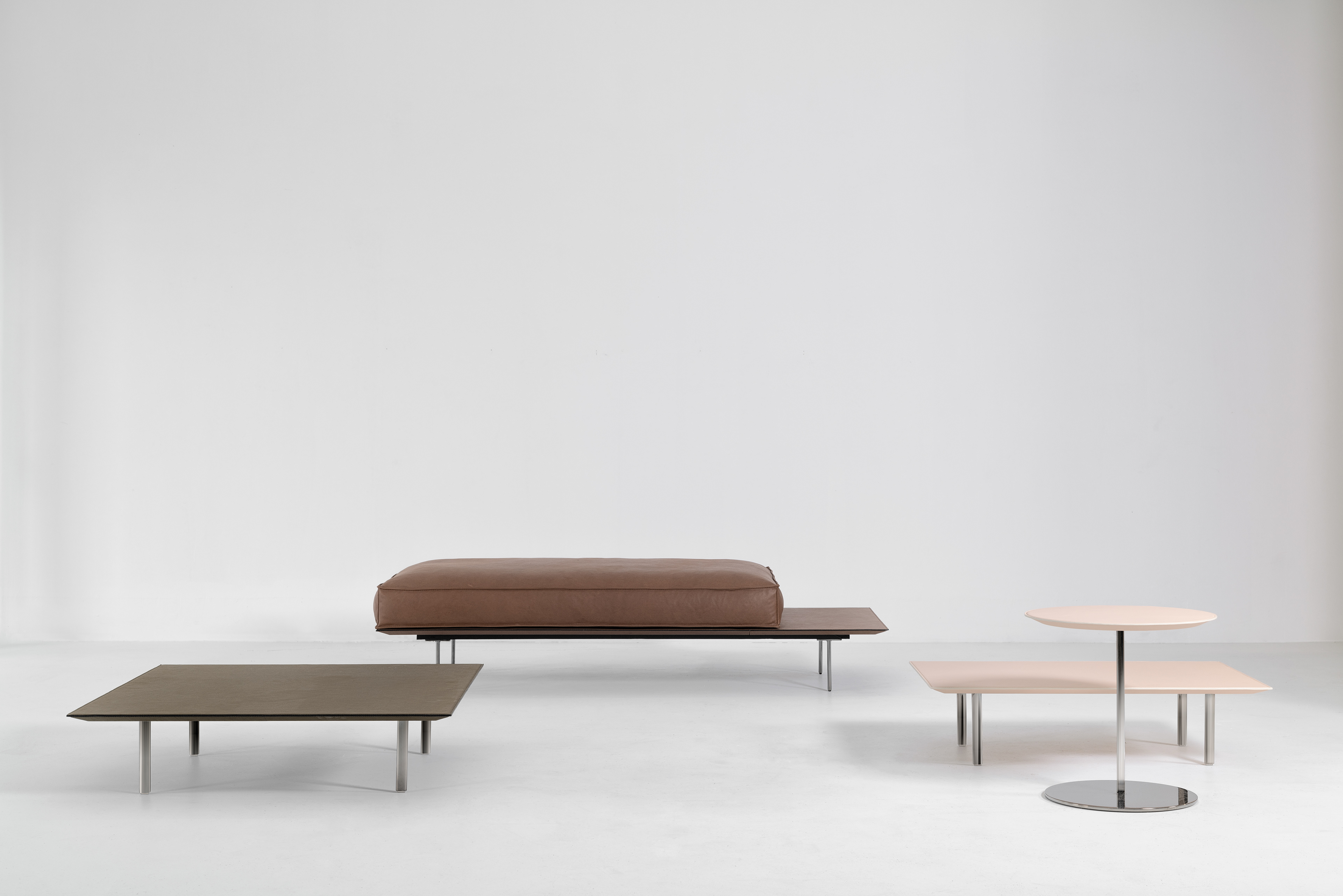 Журнальный столик Cierre Vogue cuoio coffee tables