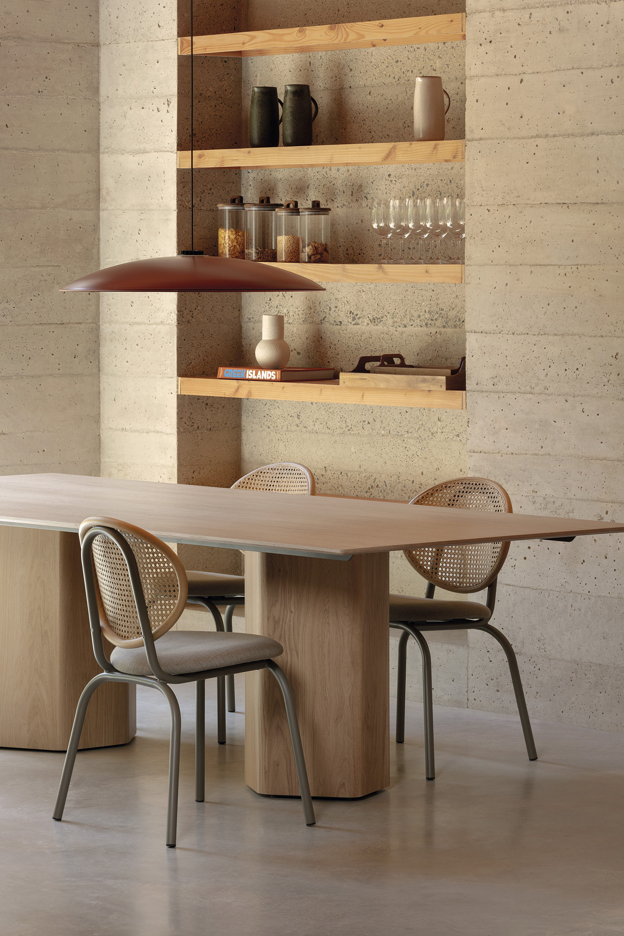 Стул Expormim LOOP DINING WITH METAL LEGS
