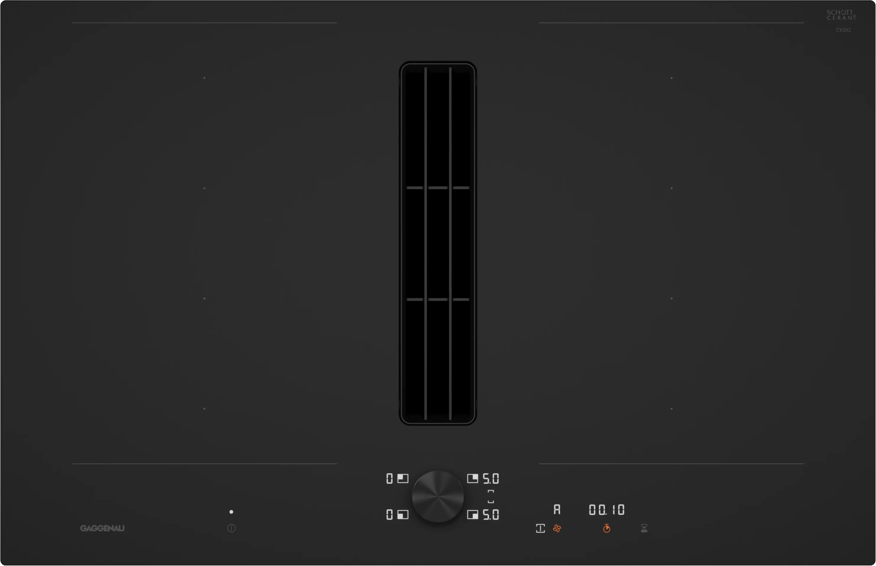 Индукционная варочная панель Flex со встроенной вытяжкой Gaggenau CV282101M