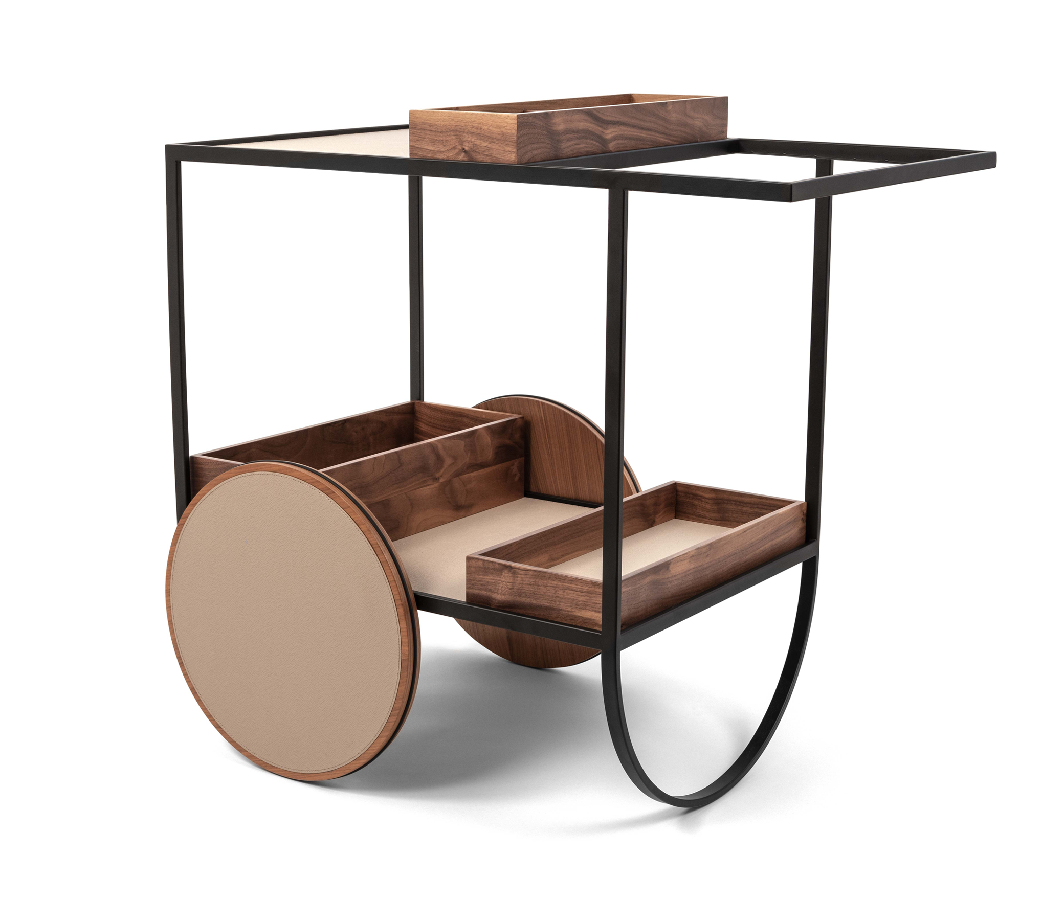 Magenta serving trolley
