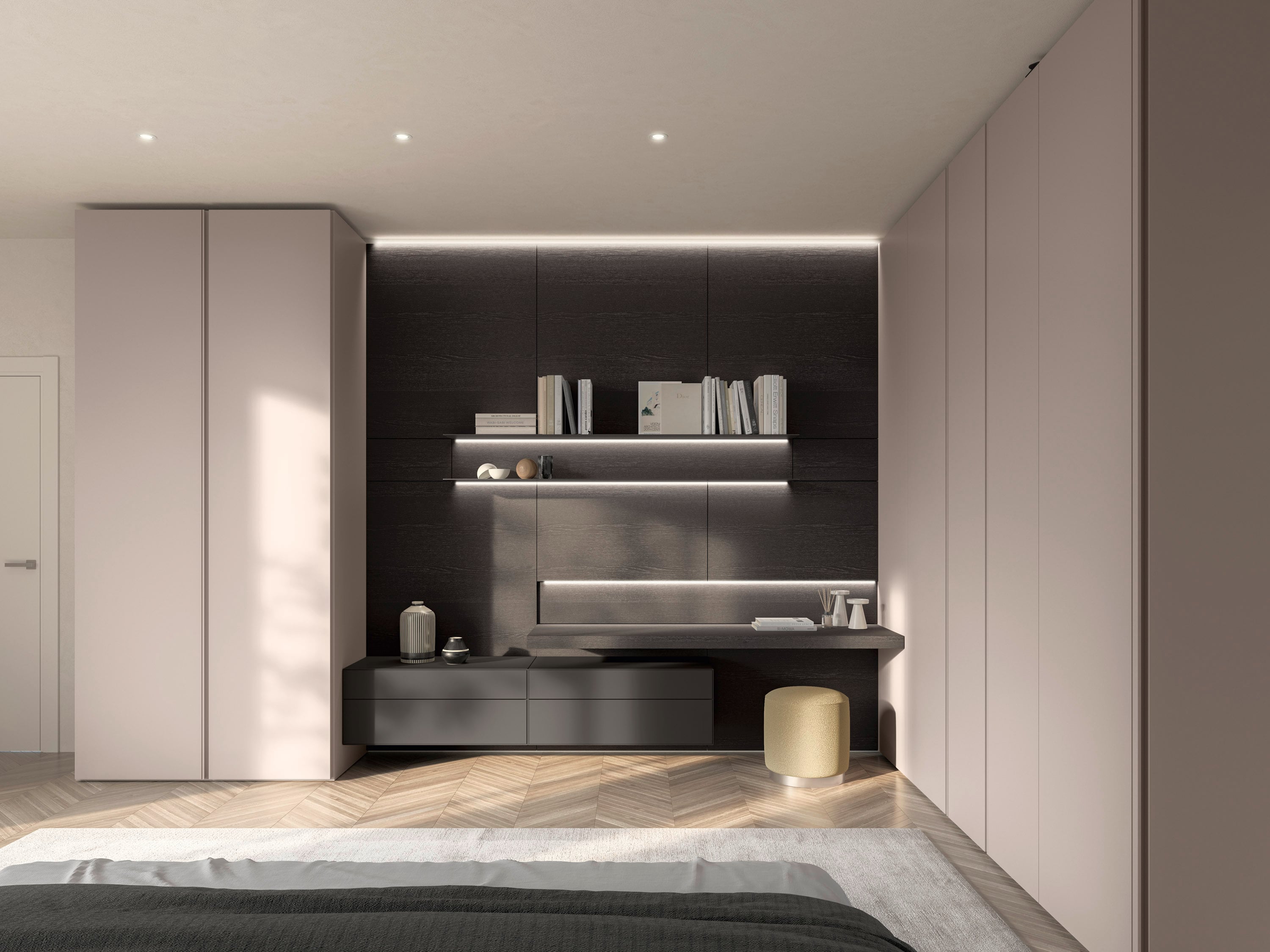Архитектурная шкафная система Sangiacomo Wardrobe with Boiserie