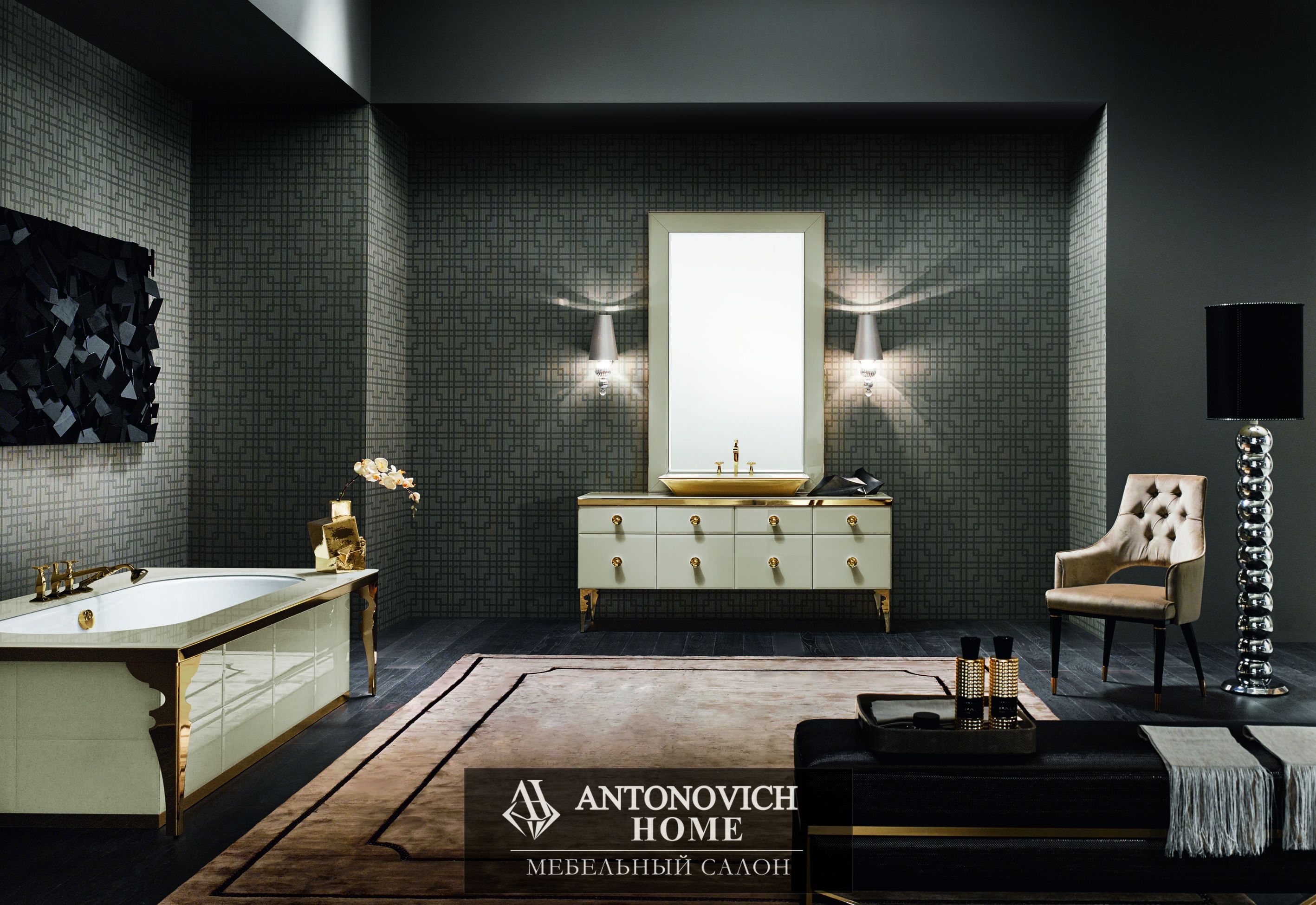 Vitage_Majestic 01_2_Моноблок основание раковины Vitage (Milldue edition) мебель в ванную Majestic 01
