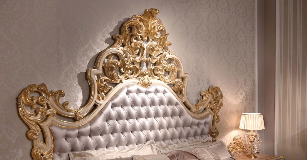 Мягкая кровать с изголовьем EFFY для спальни Citterio
