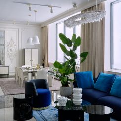 Versace Home диван Godness, кофейный столик V-Marble, вазы от Antonovich Home